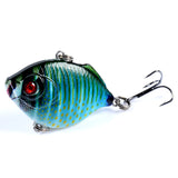 8x Popper Poppers 4.5cm Fishing Lure Lures Surface Tackle Fresh Saltwater - Rear View