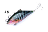 4x 8.5cm Vib Bait Fishing Lure Lures Hook Tackle Saltwater - Low Angle