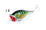 4X 6.5cm Popper Poppers Fishing Lure Lures Surface Tackle Fresh Saltwater - 45-Degree Angle