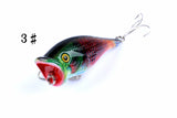 4X 6.5cm Popper Poppers Fishing Lure Lures Surface Tackle Fresh Saltwater - Close-Up Angle