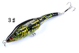 6x 9.5cm Vib Bait Fishing Lure Lures Hook Tackle Saltwater - Top-Down View