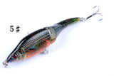 6x 9.5cm Vib Bait Fishing Lure Lures Hook Tackle Saltwater - Rear View