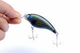 4x 7.5cm Popper Crank Bait Fishing Lure Lures Surface Tackle Saltwater - Front View