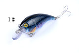 4x 7.5cm Popper Crank Bait Fishing Lure Lures Surface Tackle Saltwater - 45-Degree Angle