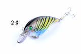 4x 7.5cm Popper Crank Bait Fishing Lure Lures Surface Tackle Saltwater - Rear View