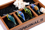 4x 7.5cm Popper Crank Bait Fishing Lure Lures Surface Tackle Saltwater - Front View
