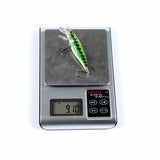 6x Popper Poppers 8.6cm Fishing Lure Lures Surface Tackle Fresh Saltwater - Low Angle