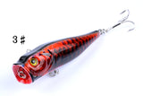 6X 9cm Popper Poppers Fishing Lure Lures Surface Tackle Fresh Saltwater - 45-Degree Angle