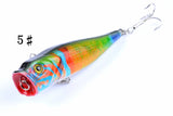 6X 9cm Popper Poppers Fishing Lure Lures Surface Tackle Fresh Saltwater - Close-Up Angle