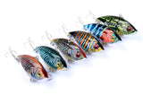 6x 6.5cm Vib Bait Fishing Lure Lures Hook Tackle Saltwater - Front View