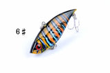 6x 6.5cm Vib Bait Fishing Lure Lures Hook Tackle Saltwater - Low Angle