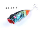 4X 6.5cm Popper Poppers Fishing Lure Lures Surface Tackle Saltwater - Top-Down View