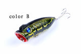 4X 6.5cm Popper Poppers Fishing Lure Lures Surface Tackle Saltwater - 45-Degree Angle