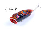 4X 6.5cm Popper Poppers Fishing Lure Lures Surface Tackle Saltwater - Rear View