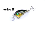 6x 4.5cm Popper Crank Bait Fishing Lure Lures Surface Tackle Saltwater - Top-Down View