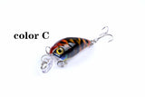 6x 4.5cm Popper Crank Bait Fishing Lure Lures Surface Tackle Saltwater - 45-Degree Angle