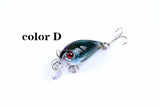 6x 4.5cm Popper Crank Bait Fishing Lure Lures Surface Tackle Saltwater - Rear View