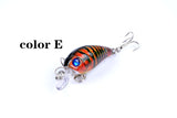 6x 4.5cm Popper Crank Bait Fishing Lure Lures Surface Tackle Saltwater - Close-Up Angle