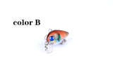 6x 3cm Popper Crank Bait Fishing Lure Lures Surface Tackle Saltwater - Top-Down View