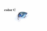 6x 3cm Popper Crank Bait Fishing Lure Lures Surface Tackle Saltwater - 45-Degree Angle