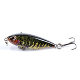 8x Popper Poppers 4.8cm Fishing Lure Lures Surface Tackle Fresh Saltwater - Top-Down View
