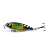 8x Popper Poppers 4.8cm Fishing Lure Lures Surface Tackle Fresh Saltwater - Rear View