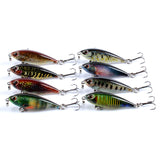 8x Popper Poppers 4.8cm Fishing Lure Lures Surface Tackle Fresh Saltwater - Close-Up Angle