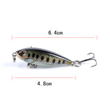 8x Popper Poppers 4.8cm Fishing Lure Lures Surface Tackle Fresh Saltwater - Extra Image