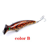 6x Popper Poppers 12.4cm Fishing Lure Lures Surface Tackle Fresh Saltwater - Rear View