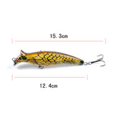 6x Popper Poppers 12.4cm Fishing Lure Lures Surface Tackle Fresh Saltwater - Close-Up Angle
