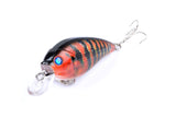 5x 7cm Popper Crank Bait Fishing Lure Lures Surface Tackle Saltwater - Top-Down View