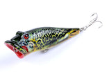 5X 8cm Popper Poppers Fishing Lure Lures Surface Tackle Fresh Saltwater - Low Angle