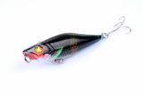 5X 7.5cm Popper Poppers Fishing Lure Lures Surface Tackle Fresh Saltwater - Low Angle