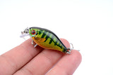 6x 4.3cm Popper Crank Bait Fishing Lure Lures Surface Tackle Saltwater - Side View