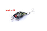 6x 4.3cm Popper Crank Bait Fishing Lure Lures Surface Tackle Saltwater - 45-Degree Angle