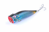 6X 7cm Popper Poppers Fishing Lure Lures Surface Tackle Fresh Saltwater - 45-Degree Angle