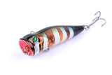 6X 7cm Popper Poppers Fishing Lure Lures Surface Tackle Fresh Saltwater - Close-Up Angle