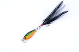 4x 6g Metal Spoon Fishing Hard Lure Spinner Spoon Baits - 45-Degree Angle