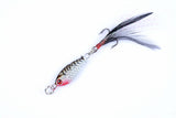 4x 6g Metal Spoon Fishing Hard Lure Spinner Spoon Baits - Rear View