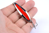 4x 10g Metal Spoon Fishing Hard Lure Spinner Spoon Baits - Front View