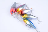 5x 7.5cm Popper Crank Bait Fishing Lure Lures Surface Tackle Saltwater - Side View