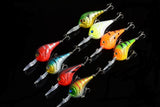 8x 9.5cm Popper Crank Bait Fishing Lure Lures Surface Tackle Saltwater - Front View