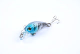 9x 4.5cm Popper Crank Bait Fishing Lure Lures Surface Tackle Saltwater - Top-Down View
