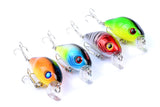 4x 5.5cm Popper Crank Bait Fishing Lure Lures Surface Tackle Saltwater - Side View