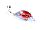 4x 5.5cm Popper Crank Bait Fishing Lure Lures Surface Tackle Saltwater - Low Angle