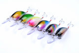 6x 11cm Popper Crank Bait Fishing Lure Lures Surface Tackle Saltwater - Front View