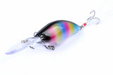 6x 11cm Popper Crank Bait Fishing Lure Lures Surface Tackle Saltwater - Low Angle