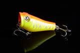 4X 5cm Popper Poppers Fishing Lure Lures Surface Tackle Fresh Saltwater - Close-Up Angle