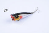 5X 5cm Popper Poppers Fishing Lure Lures Surface Tackle Fresh Saltwater - Rear View