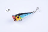 5X 5cm Popper Poppers Fishing Lure Lures Surface Tackle Fresh Saltwater - Low Angle